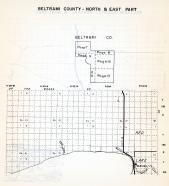 Beltrami County - North and East, Red, Lake Waskish, Deer River, Tamarack River, Minnesota State Atlas 1954